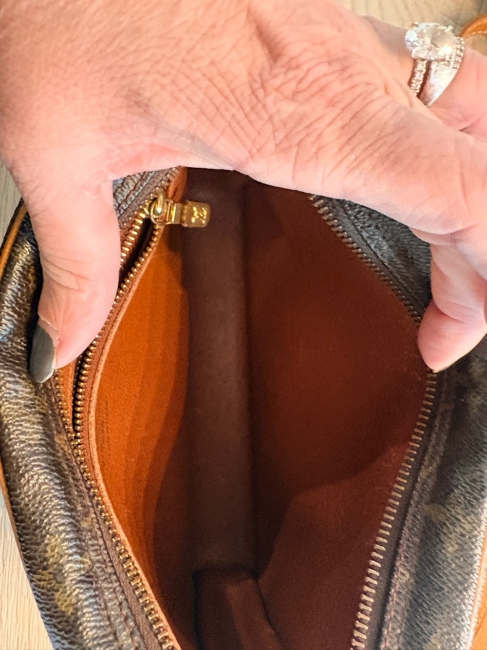 Louis Vuitton Monogram Crossbody Bag in Brown and Tan - Picture 4 of 4